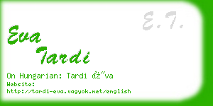 eva tardi business card